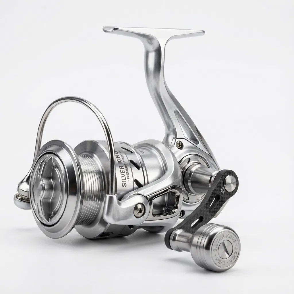 รอกสปินนิ่งสีเงิน